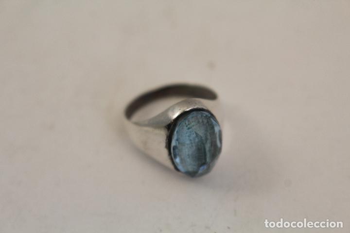 Joyeria: anillo en plata de ley con aguamarina - Foto 2