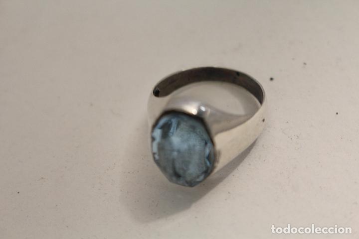 Joyeria: anillo en plata de ley con aguamarina - Foto 3