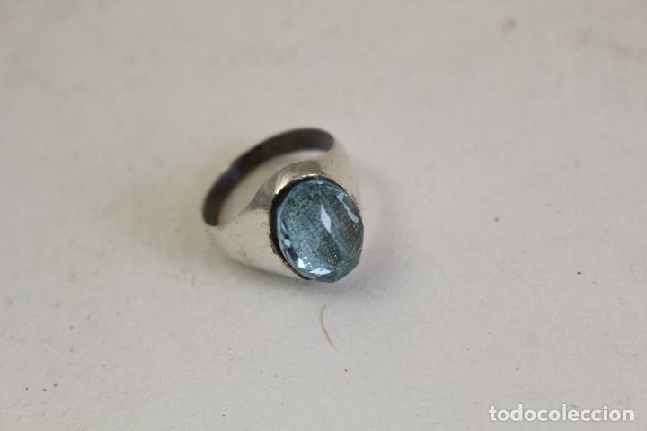 Joyeria: anillo en plata de ley con aguamarina - Foto 4