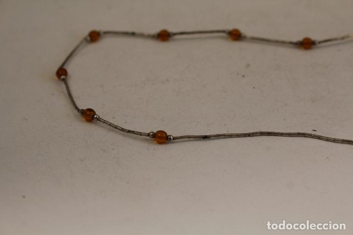 Joyeria: collar en plata de ley con ambar - Foto 7
