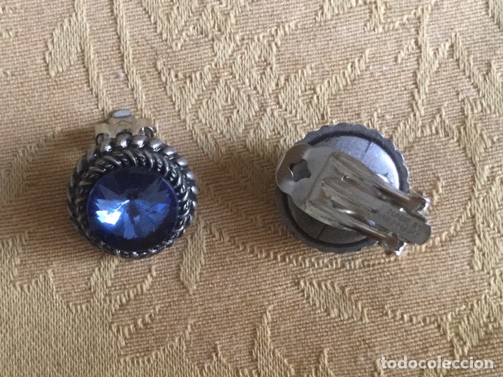 Joyeria: PENDIENTES VINTAGE AZUL INTENSO - Foto 2