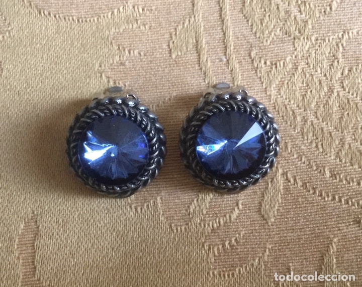 Joyeria: PENDIENTES VINTAGE AZUL INTENSO - Foto 7
