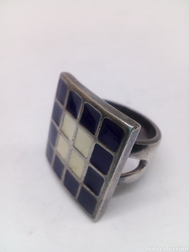 Joyeria: Anillo de plata con esmalte/S76 - Foto 1