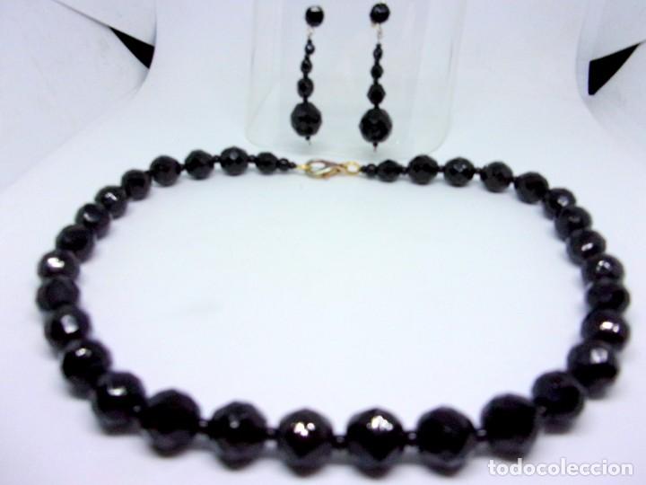 Joyeria: COLLAR DE CRISTAL NEGRO Y PENDIENTES - Foto 4