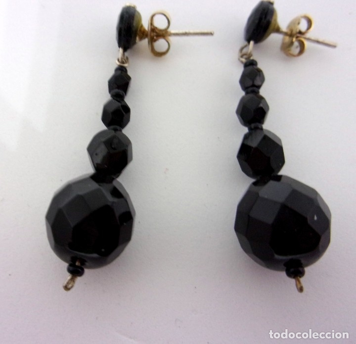 Joyeria: COLLAR DE CRISTAL NEGRO Y PENDIENTES - Foto 2