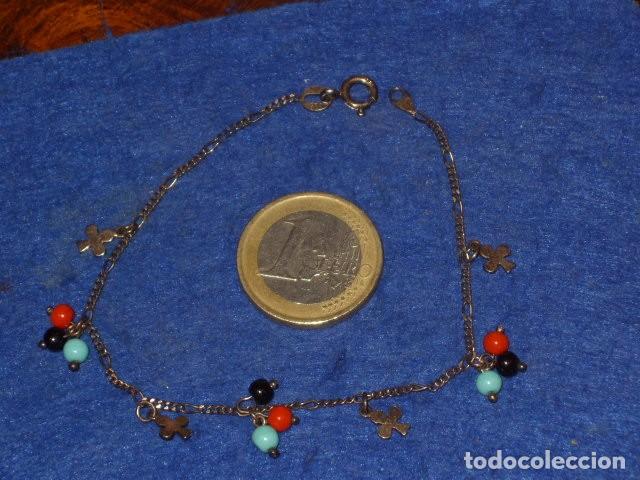 Joyeria: PULSERA DE PLATA CON COLGANTES. - Foto 2