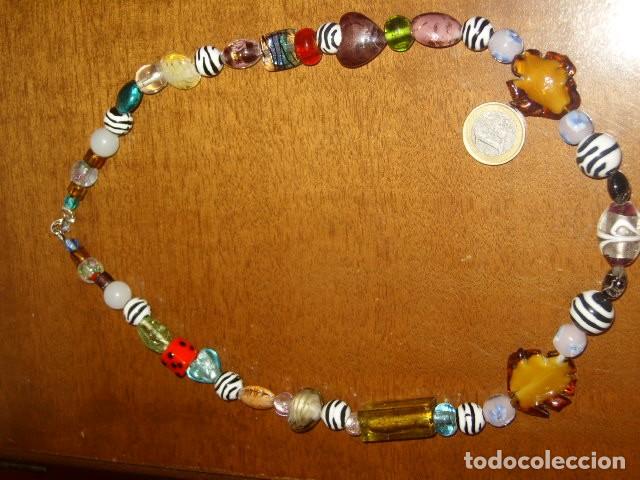 Joyeria: COLLAR DE CRISTAL DE MURANO Y BOLAS DE CEBRA.A&Ntilde;OS 70. - Foto 1