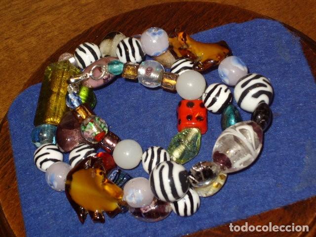 Joyeria: COLLAR DE CRISTAL DE MURANO Y BOLAS DE CEBRA.A&Ntilde;OS 70. - Foto 7