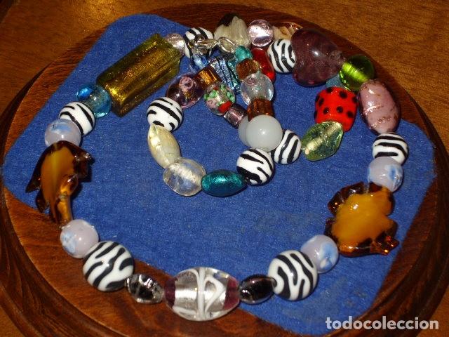 Joyeria: COLLAR DE CRISTAL DE MURANO Y BOLAS DE CEBRA.A&Ntilde;OS 70. - Foto 9