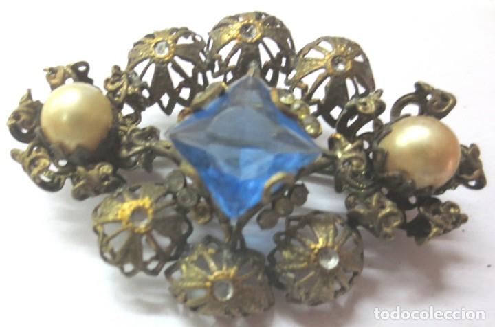 Joyeria: ANTIGUO BROCHE CON PERLAS - Foto 1