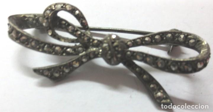 Joyeria: ANTIGUO BROCHE CON CIRCONITAS BRILLANTES - Foto 1