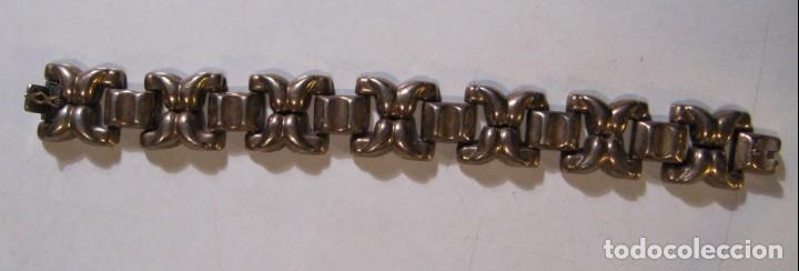 Joyeria: pulsera de plata sobredorada a&ntilde;os 40 - Foto 1