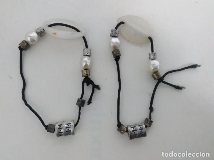 Joyeria: 2 pulseras de plata 925 n&aacute;car y perlas - Foto 1