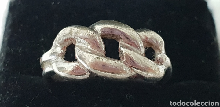 Joyeria: Anillo de plata de ley entrelazado - Foto 1