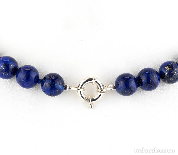 Joyeria: Collar de Plata de Primera Ley con Lapisl&aacute;zulis - Foto 3