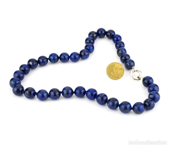 Joyeria: Collar de Plata de Primera Ley con Lapisl&aacute;zulis - Foto 4