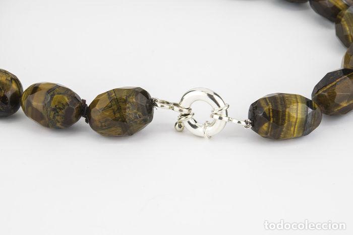 Joyeria: Collar de Ojo de tigre y Plata de Ley 925 - Foto 3
