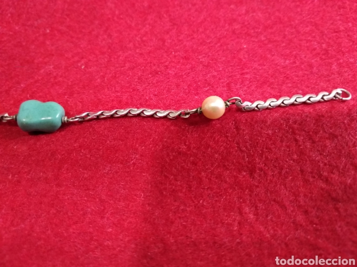 Joyeria: Pulsera de plata , turquesa y perlas - Foto 7