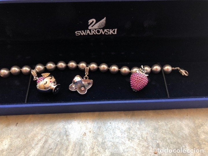 Joyeria: SWAROVSKI pulsera de perlas con 3 charms - Foto 2