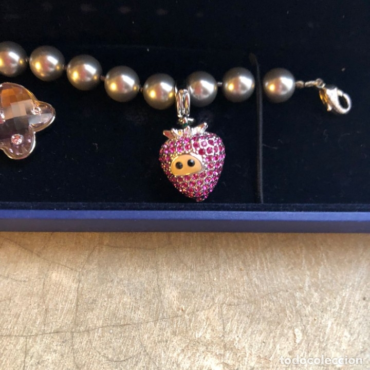 Joyeria: SWAROVSKI pulsera de perlas con 3 charms - Foto 3