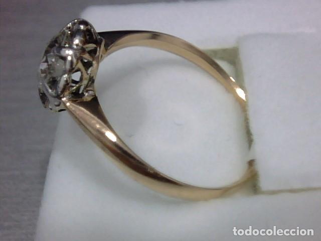 Joyeria: anillo oro 18 kl y diamante - Foto 2