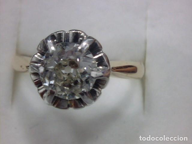 Joyeria: anillo oro 18 kl y diamante - Foto 4