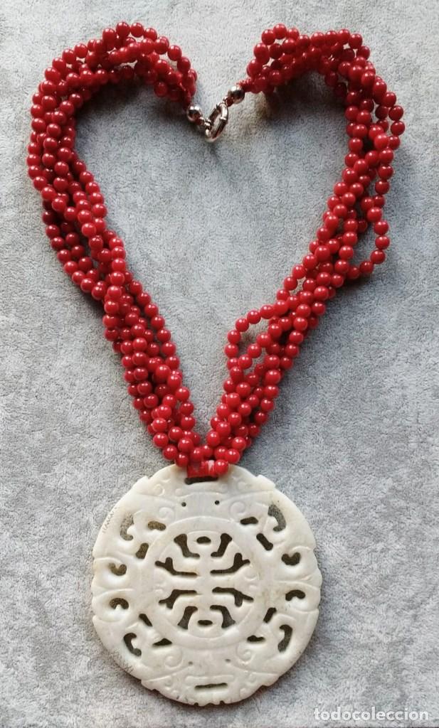 Joyeria: COLLAR DE CORAL Y JADE. - Foto 1