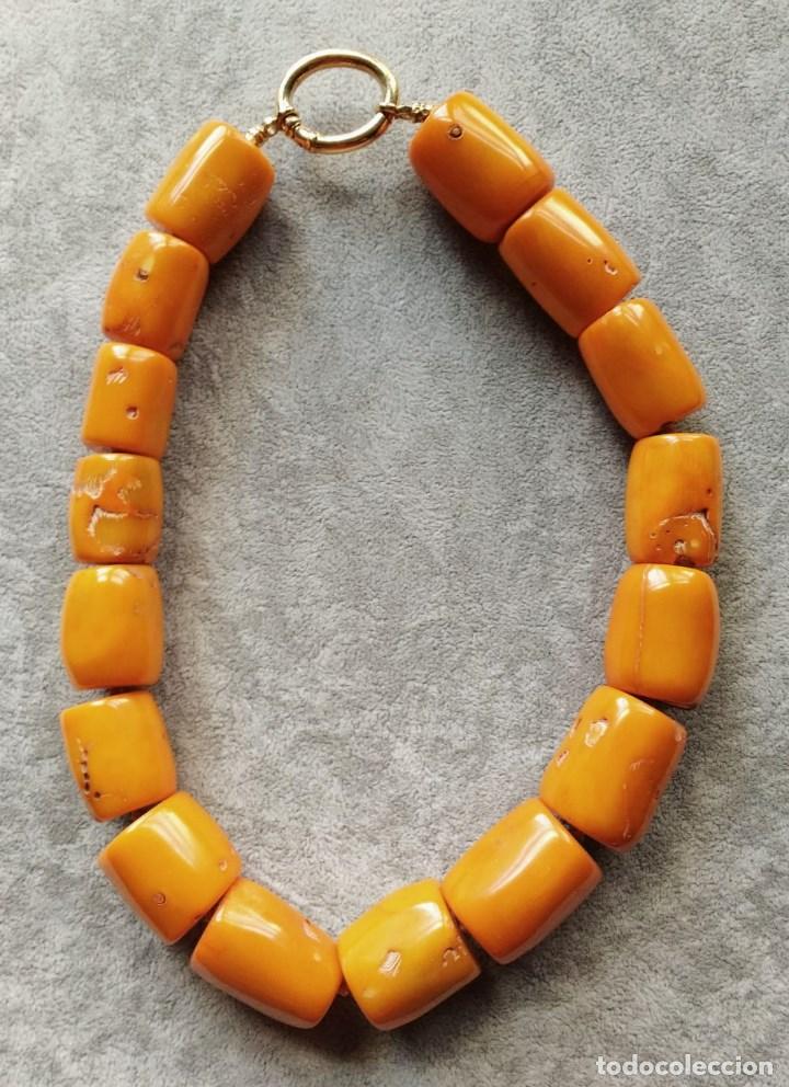 Joyeria: COLLAR BARRILES DE CORAL. - Foto 1