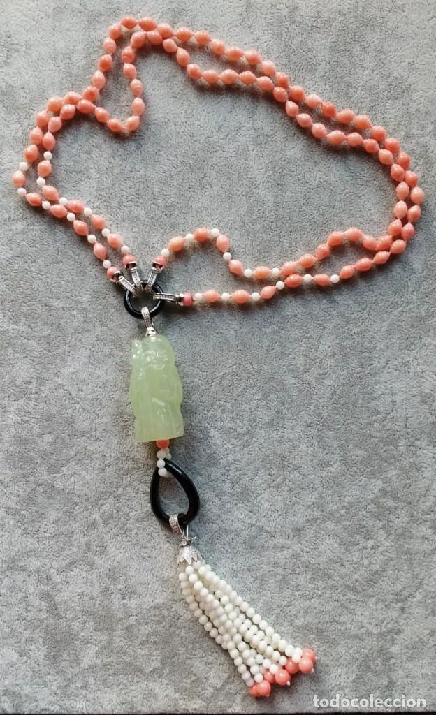 Joyeria: COLLAR DE CORAL Y JADE. - Foto 1