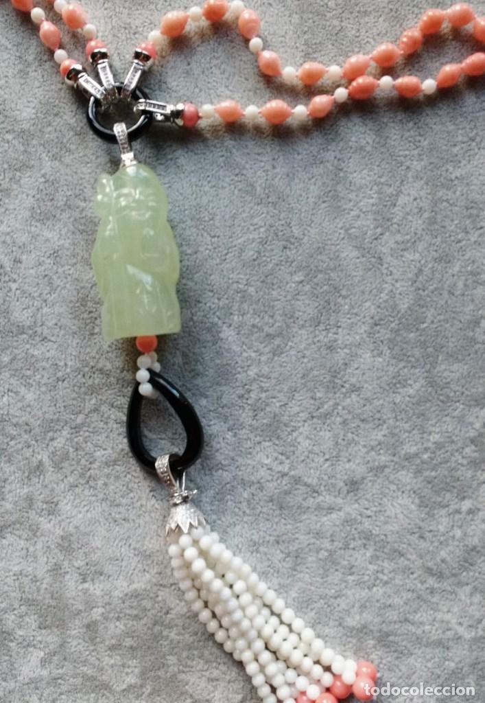 Joyeria: COLLAR DE CORAL Y JADE. - Foto 2