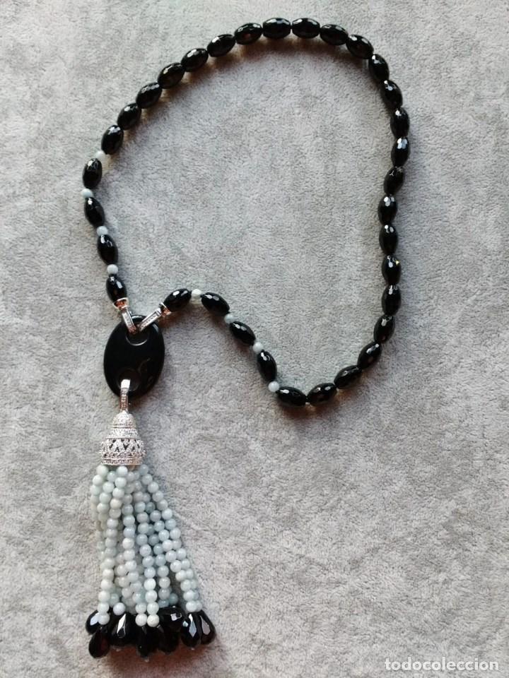 Joyeria: COLLAR DE &Oacute;NIX Y AGUAMARINA. - Foto 1