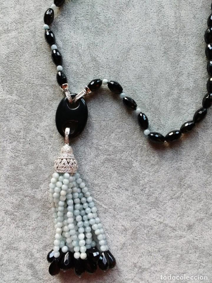 Joyeria: COLLAR DE &Oacute;NIX Y AGUAMARINA. - Foto 2