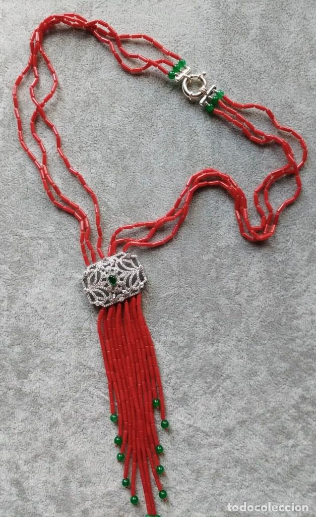 Joyeria: COLLAR DE BARRILES DE CORAL. - Foto 1