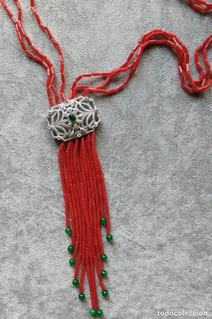 Joyeria: COLLAR DE BARRILES DE CORAL. - Foto 2