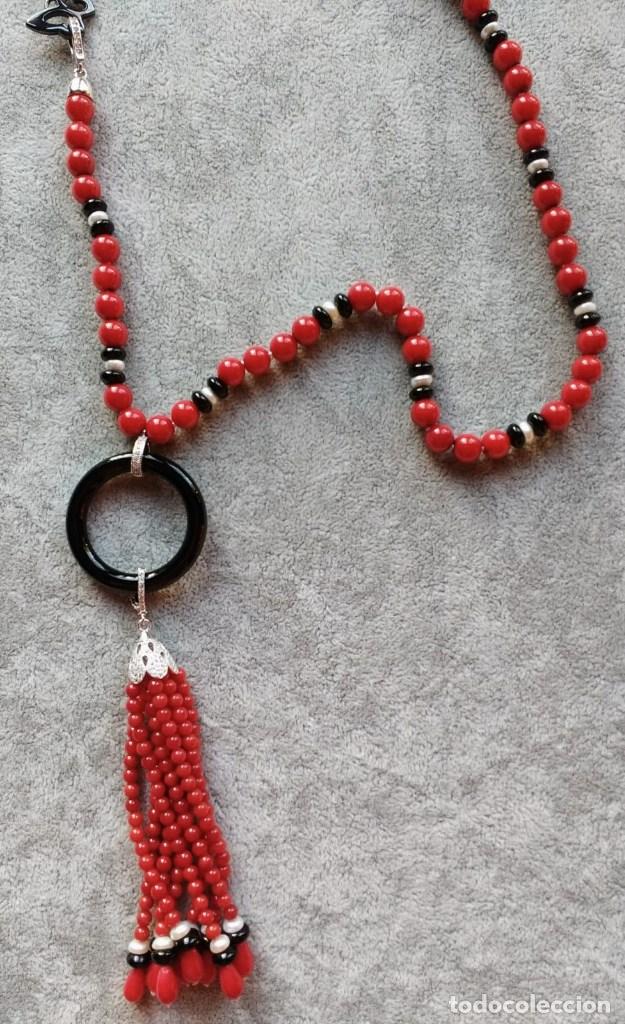 Joyeria: COLLAR CORAL, &Oacute;NIX Y PERLA. - Foto 2