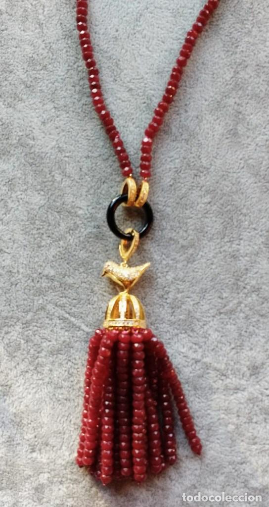 Joyeria: COLLAR DE RONDELES DE RUBIES NATURALES. - Foto 2