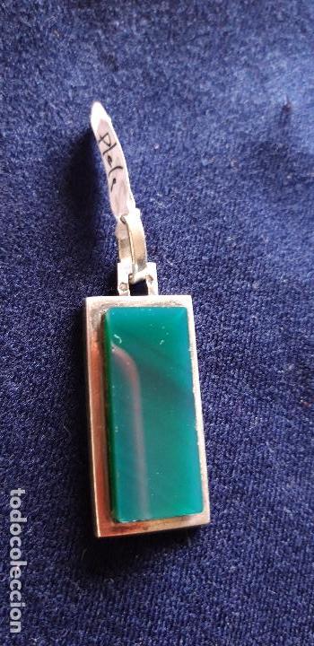 Joyeria: Colgante de plata piedr verde - Foto 1