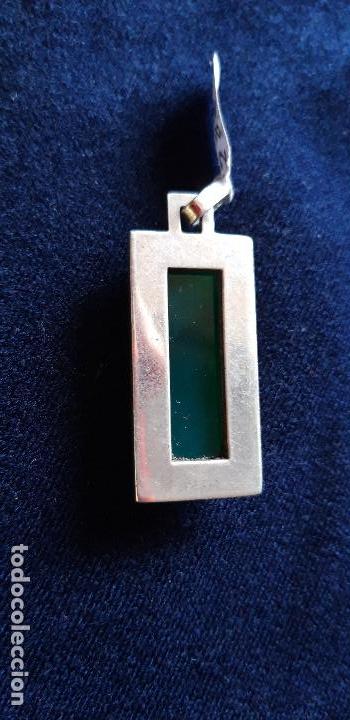 Joyeria: Colgante de plata piedr verde - Foto 2