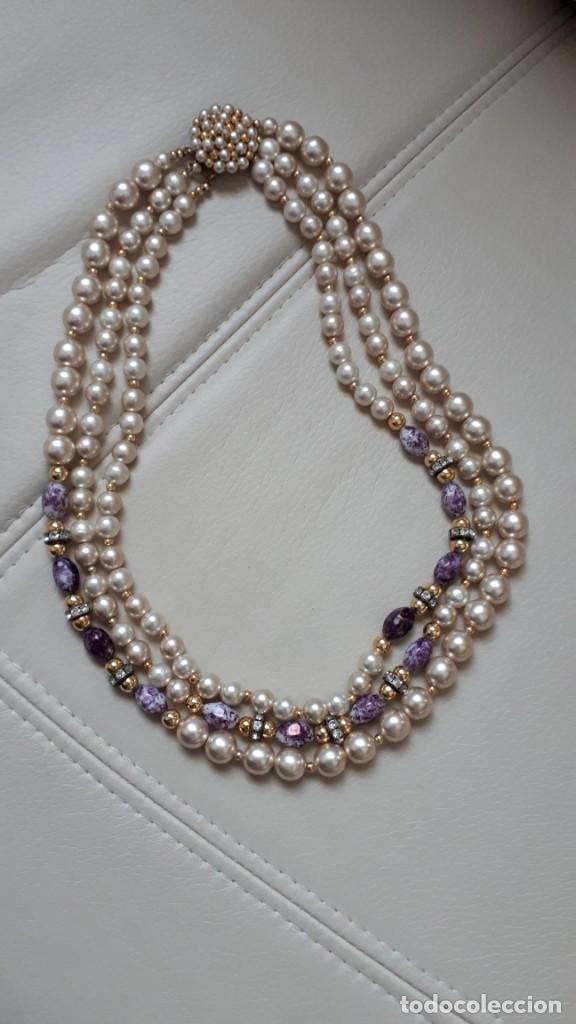 Joyeria: ANTIGUO COLLAR DE PERLAS - Foto 2
