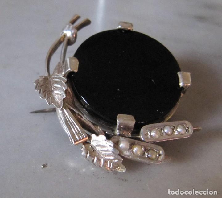 Joyeria: Broche de plata &oacute;nix y perlas alj&oacute;far - Foto 4