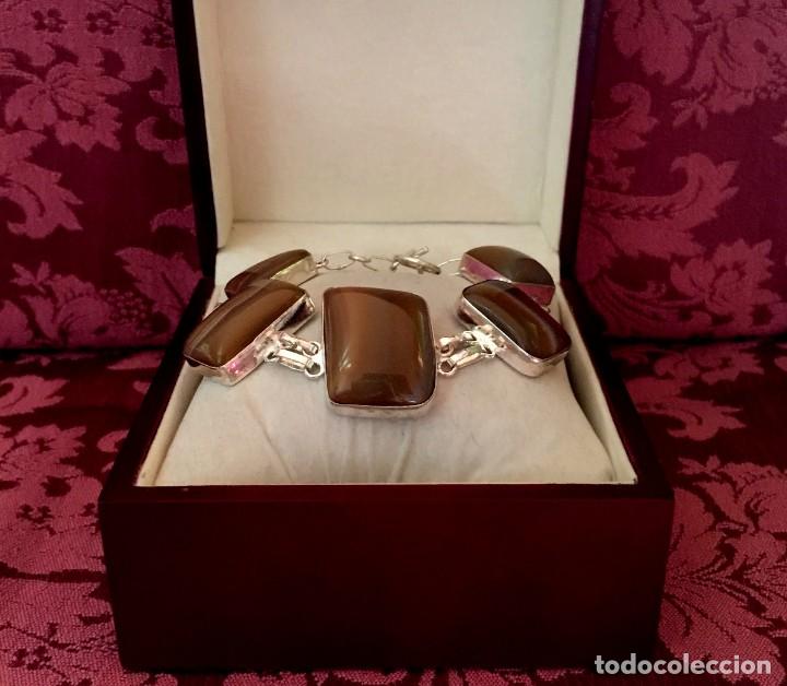 Joyeria: PULSERA CON AGATAS NATURALES - 40 GRAMOS. - Foto 1