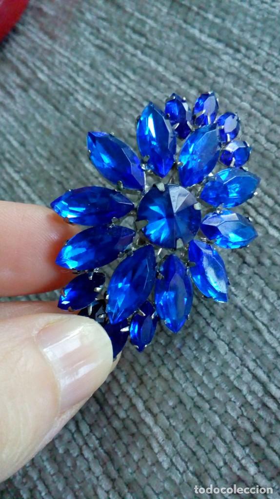Joyeria: Broche de pedrer&iacute;a azul - Foto 2