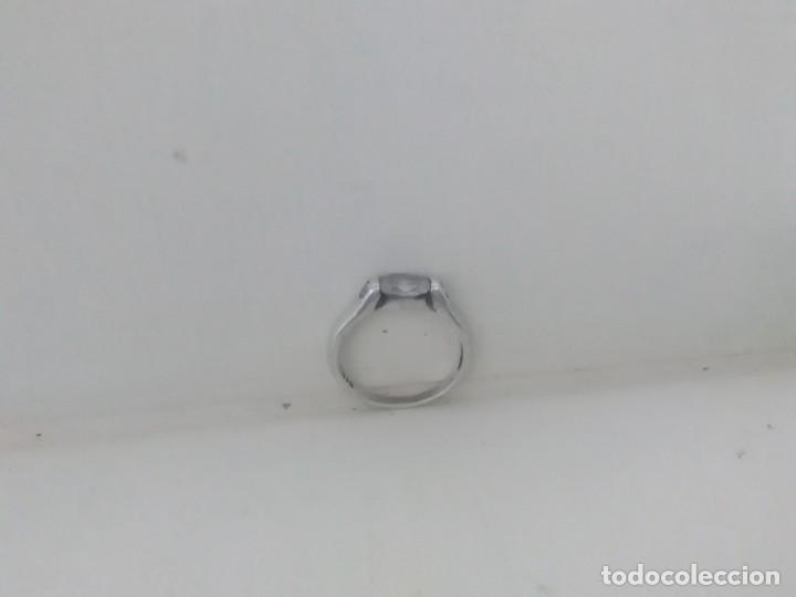 Joyeria: Anillo antiguo plata con brillante 925 - Foto 2
