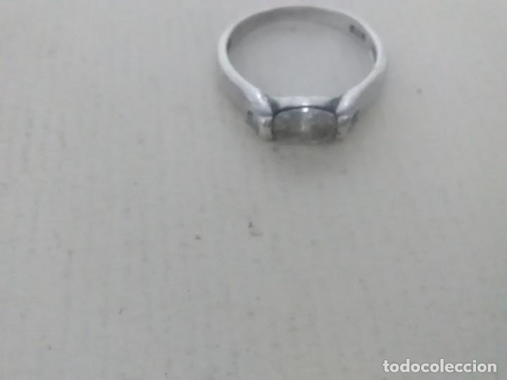Joyeria: Anillo antiguo plata con brillante 925 - Foto 3
