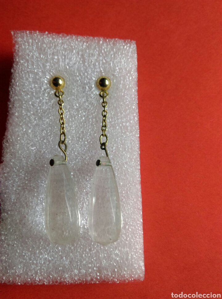 Joyeria: Antiguos pendientes en cristal - Foto 1