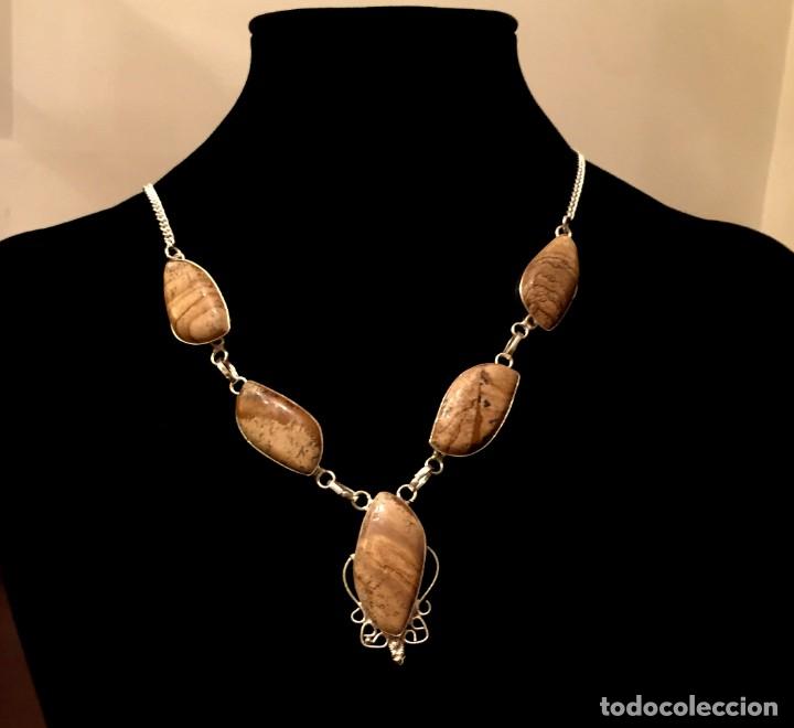 Joyeria: COLLAR - GARGANTILLA CON JASPES - 47 GRAMOS. - Foto 2