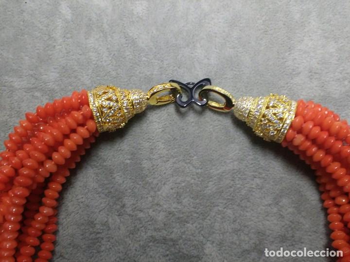 Joyeria: COLLAR RONDELES DE CORAL NARANJA. - Foto 3