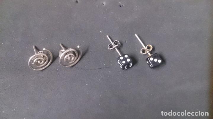 Joyeria: 2 pendientes plata 925 - Foto 1