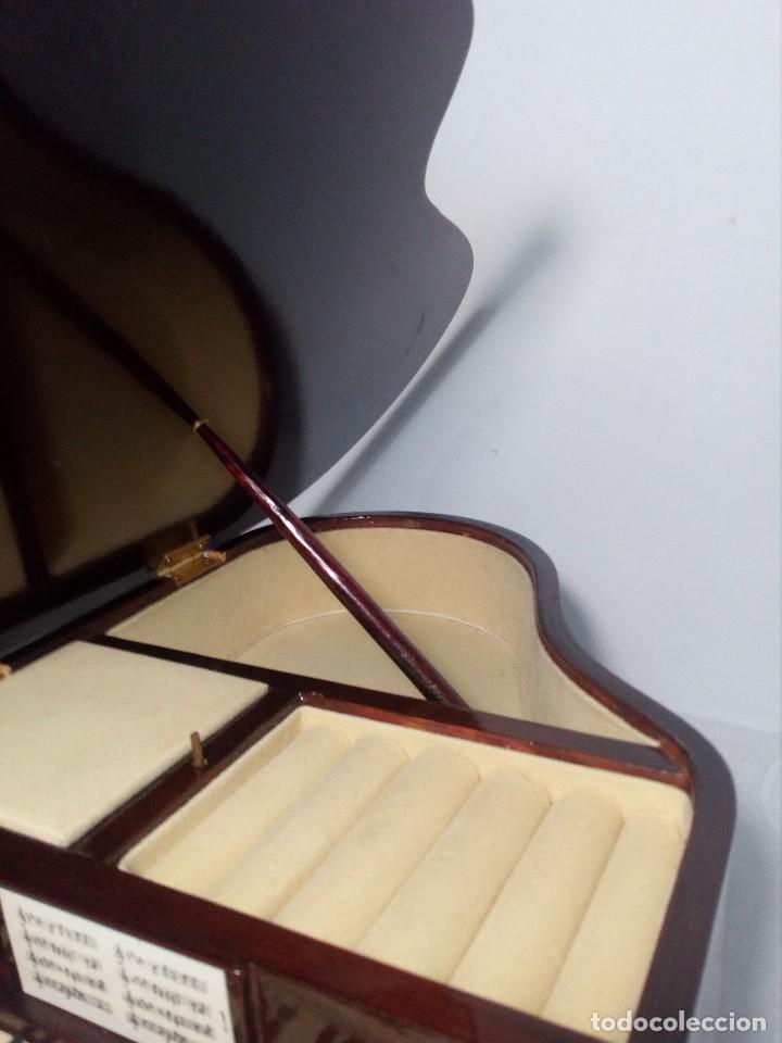 Joyeria: ANTIGUO JOYERO MUSICAL CON FORMA DE PIANO DE COLA (MARCA ASAHI) CAJA MÚSICA VINTAGE PIANISTA - Foto 4 - 149004702