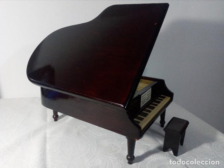 Joyeria: ANTIGUO JOYERO MUSICAL CON FORMA DE PIANO DE COLA (MARCA ASAHI) CAJA MÚSICA VINTAGE PIANISTA - Foto 9 - 149004702